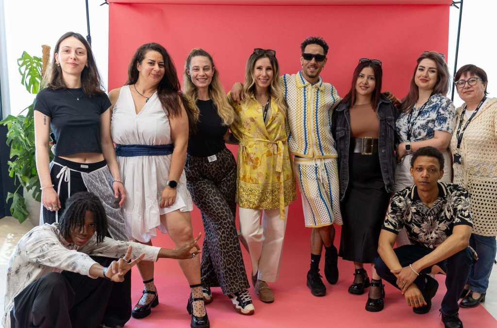 fashion students posing