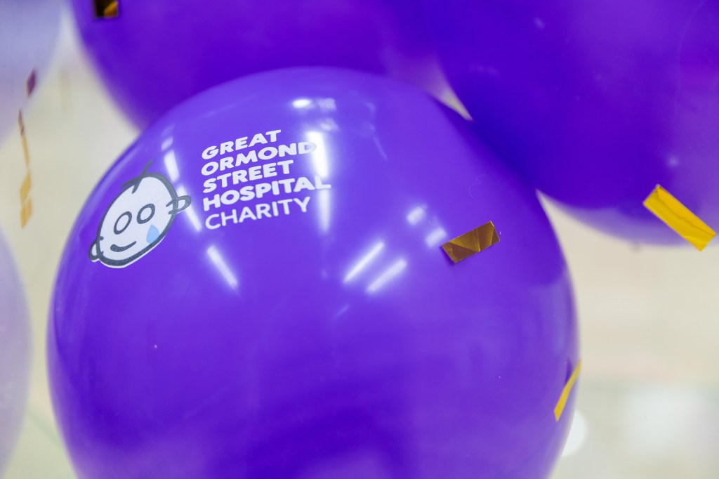 Purple Great Ormond Street Hospital Charity balloon