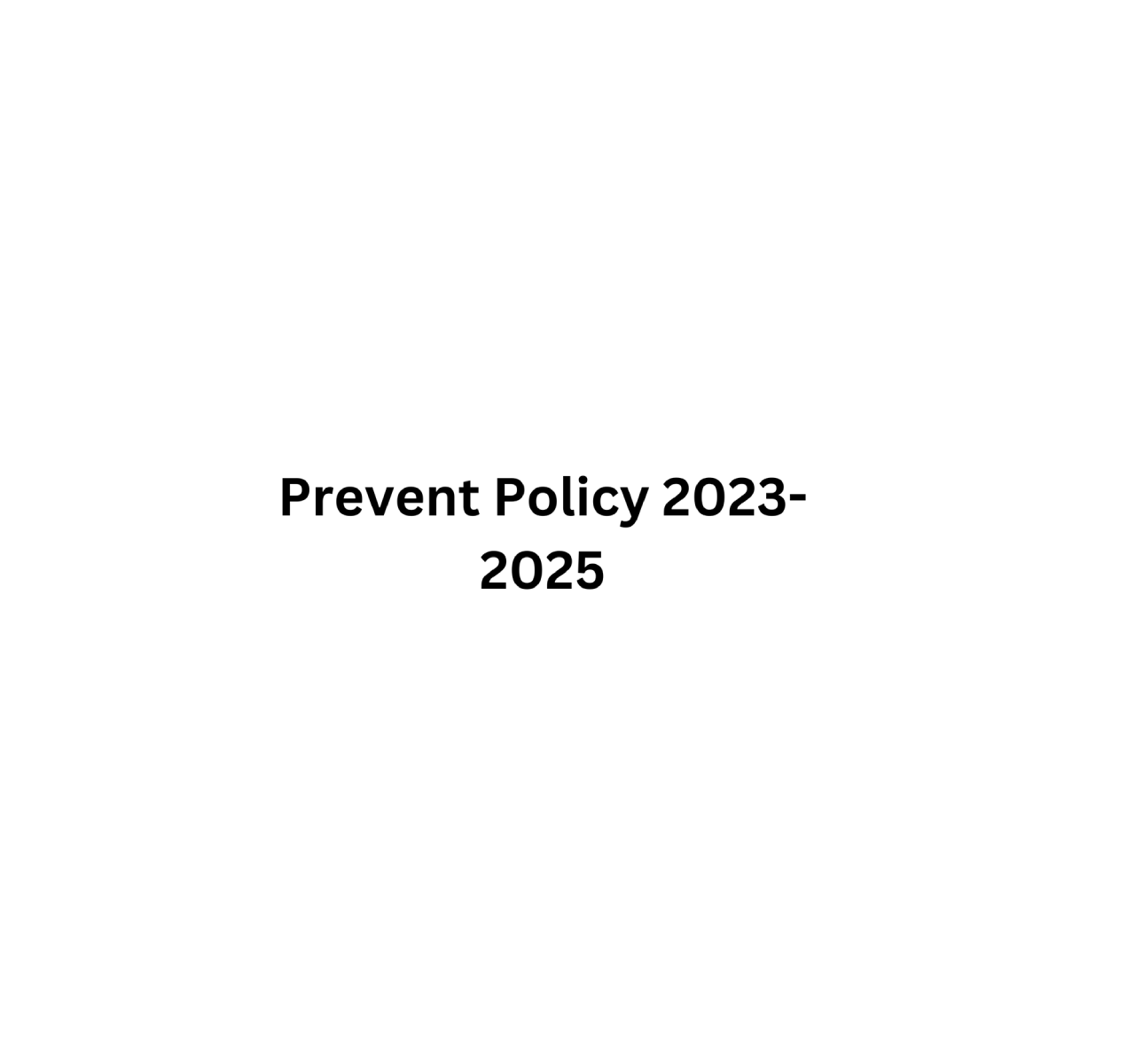 Prevent Policy