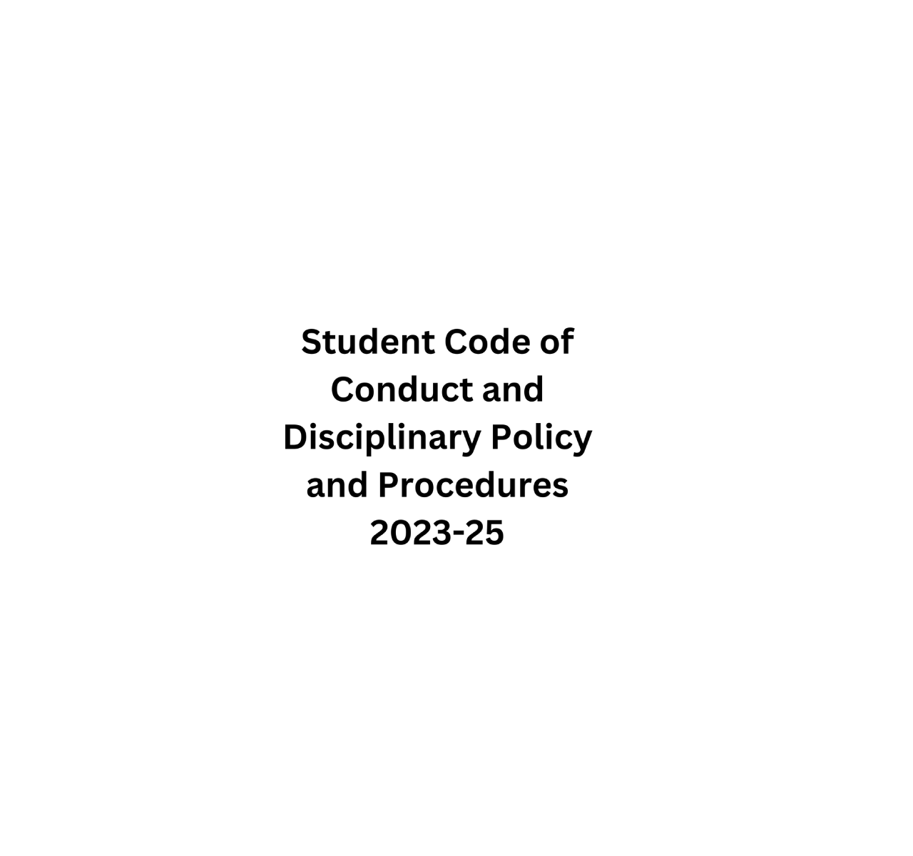 LCCA Student Code of Conduct and Disciplinary Policy and Procedures
