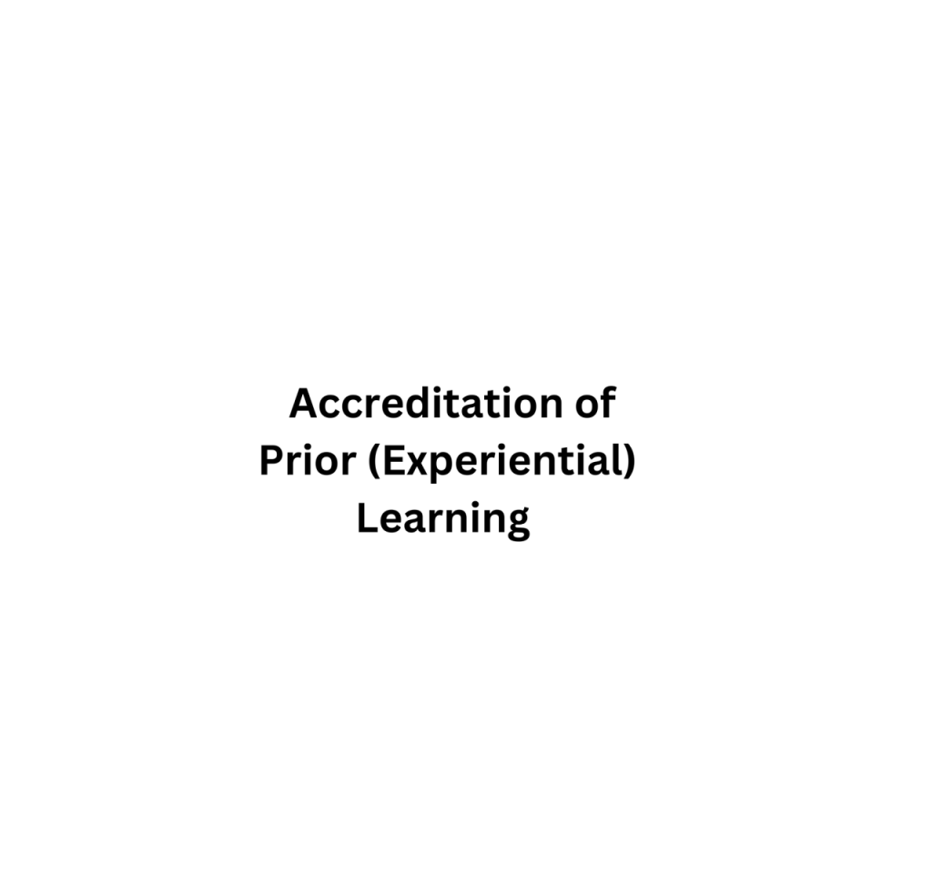 Accreditation of Prior
