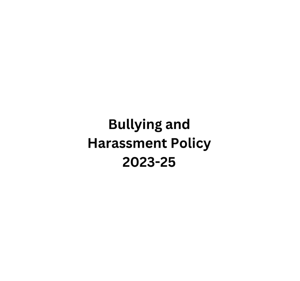 Bullying and Harassment Policy