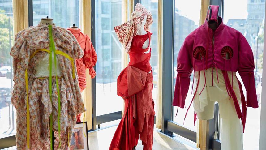 clothes on mannequin