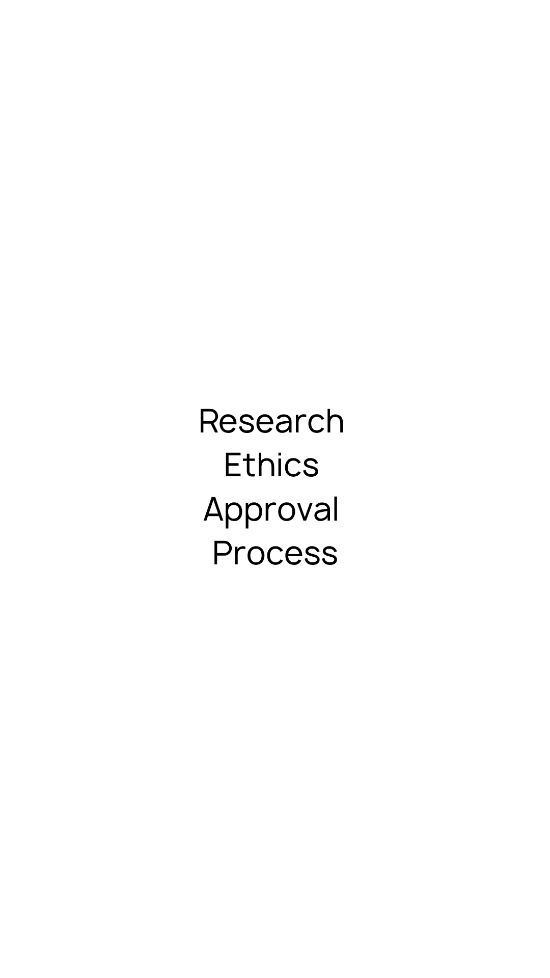 Research Ethics Approval Process
