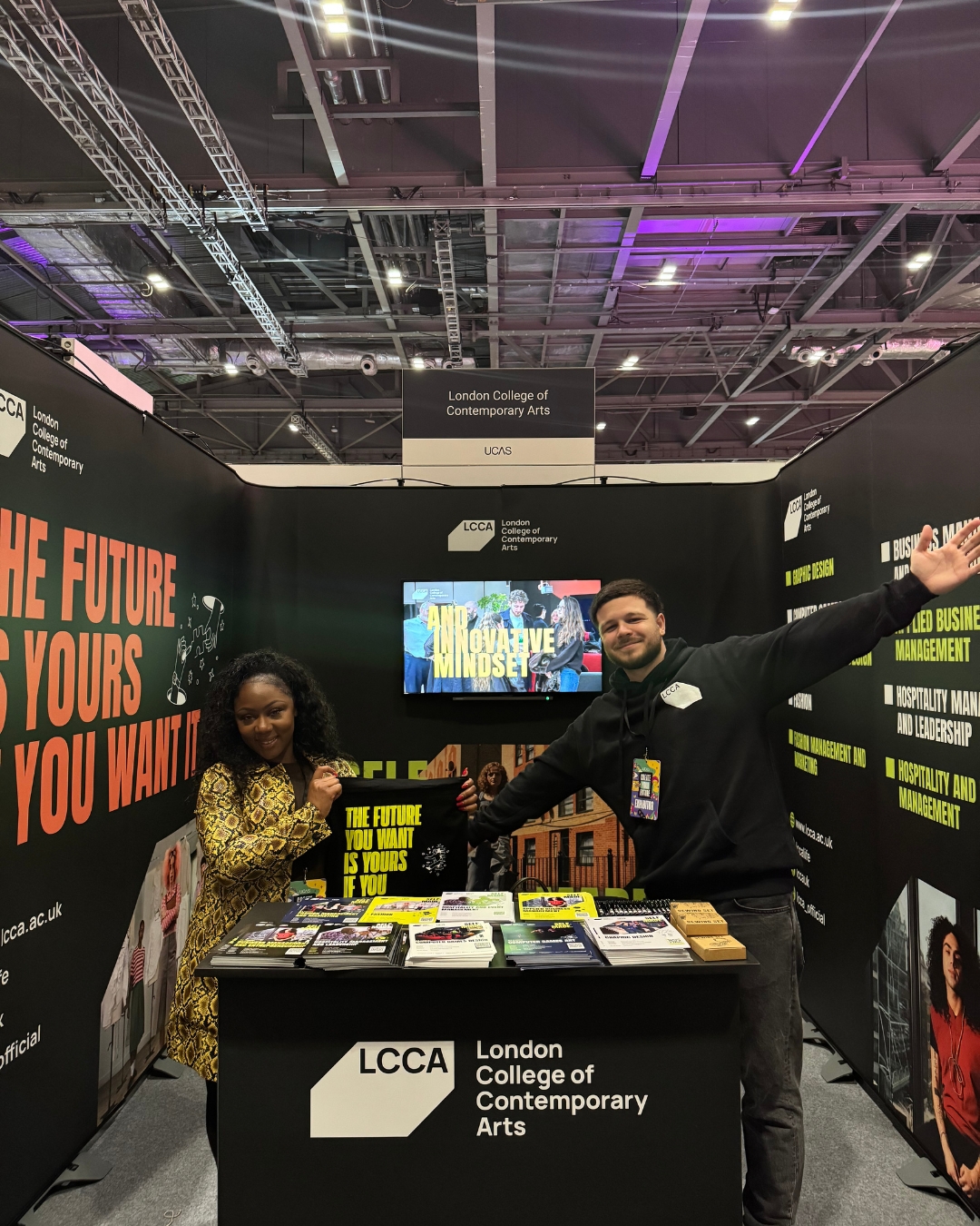 The London College of Contemporary Arts proudly represented their institutions at Create Your Future London 2025