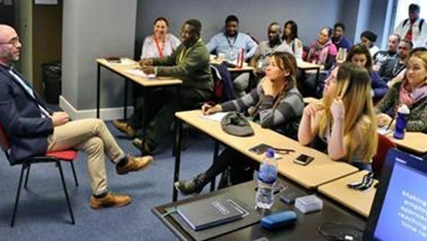 students in a lecture