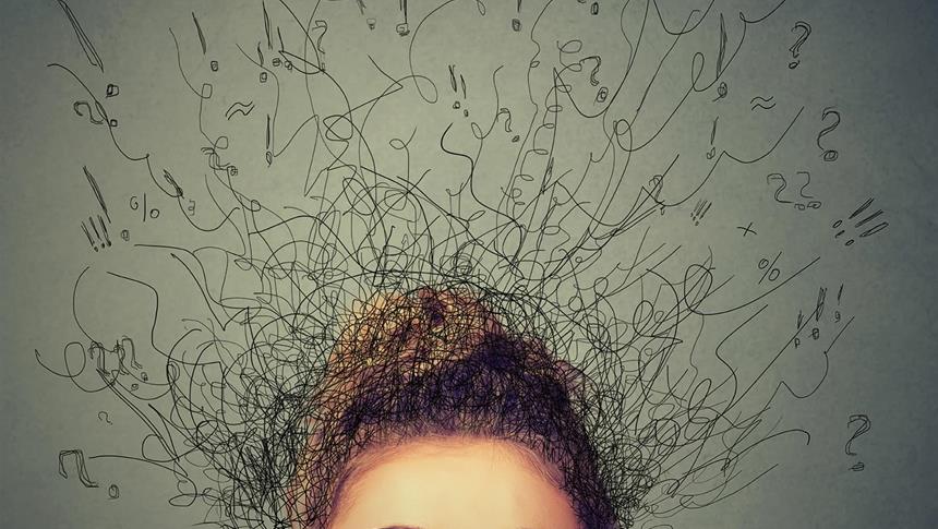 abstract of scribbles